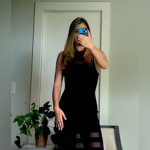 Leith Sparkle Bodycon Cocktail Dress | S | Like New | Color: Black Metallic